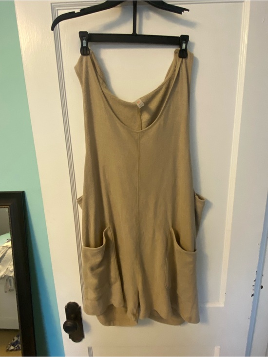 Mono B Other - Lauriebelles Boutique Mono B Khaki Tank Romper with Front Pockets